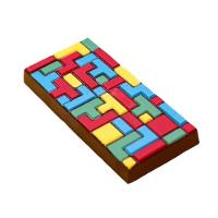 Forma De Silicone Barra Chocolate Tetramino - 8,3cm X 17,5cm - 3