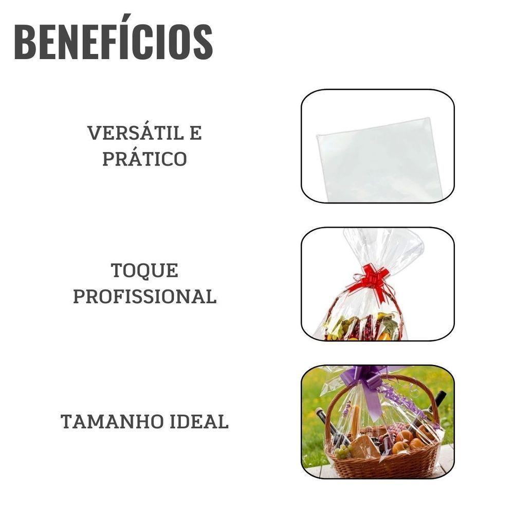 Saco Poli Para Cestas 60cm X 90cm - 25 Unidades - 3
