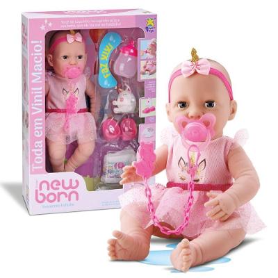 Boneca Diver New Born Unicórnio Fofinho Com Acessórios