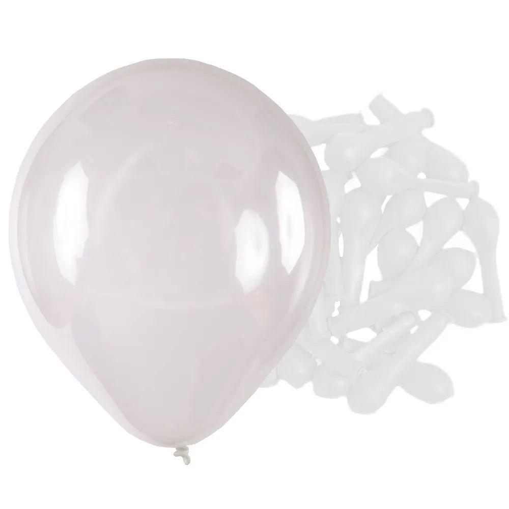 Balão De Látex Cristal Transparente - 9 Polegadas - 50 Unidades - 2