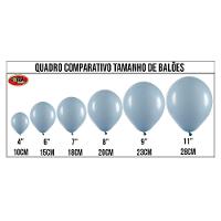 Balão De Látex Cristal Transparente - 9 Polegadas - 50 Unidades