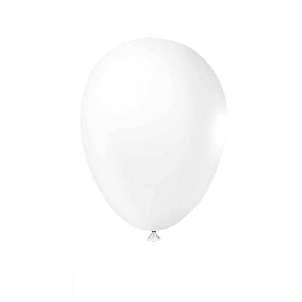 Balão Látex Branco - 8 Polegadas - 50 Unidades - 1