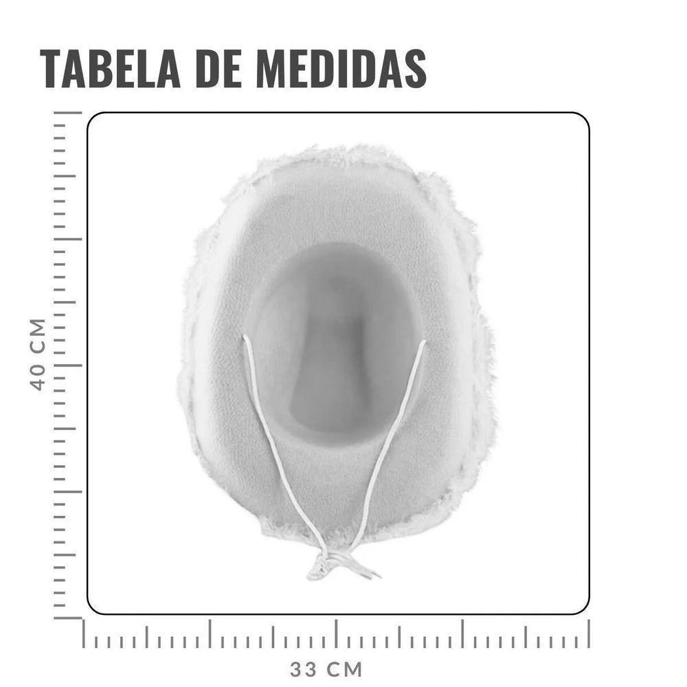 Chapéu Country Cowboy Princesa Branco Com Plumas - 6