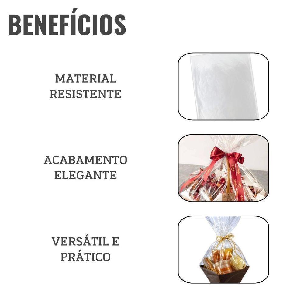 Saco Poli Para Cestas 72cm X 90cm - 3 Unidades - 3