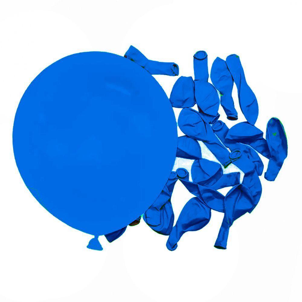 Balão Látex Azul - 8 Polegadas - 50 Unidades - 2