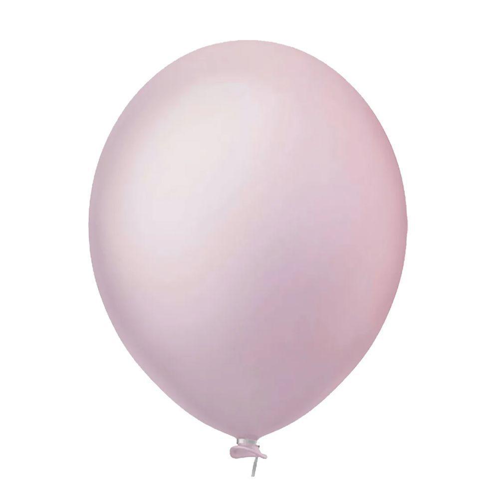 Balão Látex Candy Rosa Bebê - 8 Polegadas - 50 Unidades - 1
