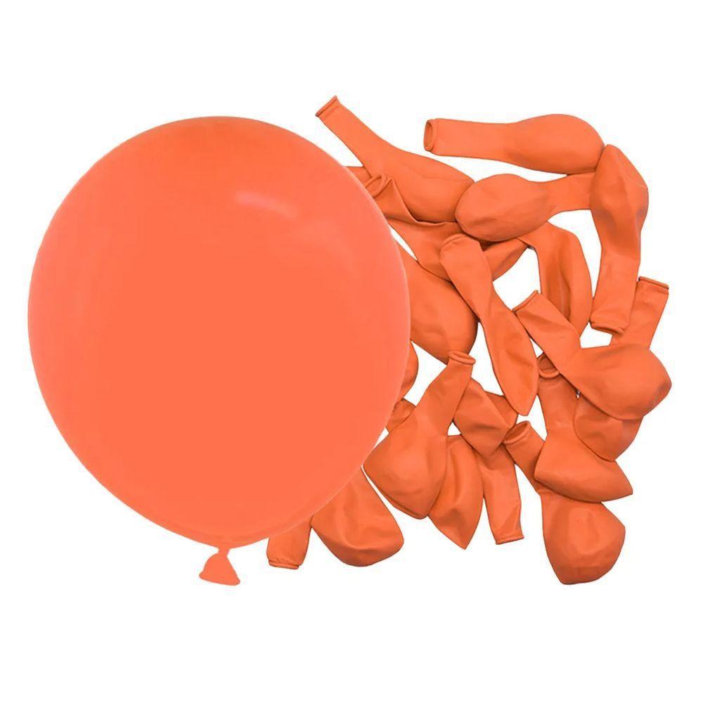 Balão Látex Laranja - 9 Polegadas - 50 Unidades - 2