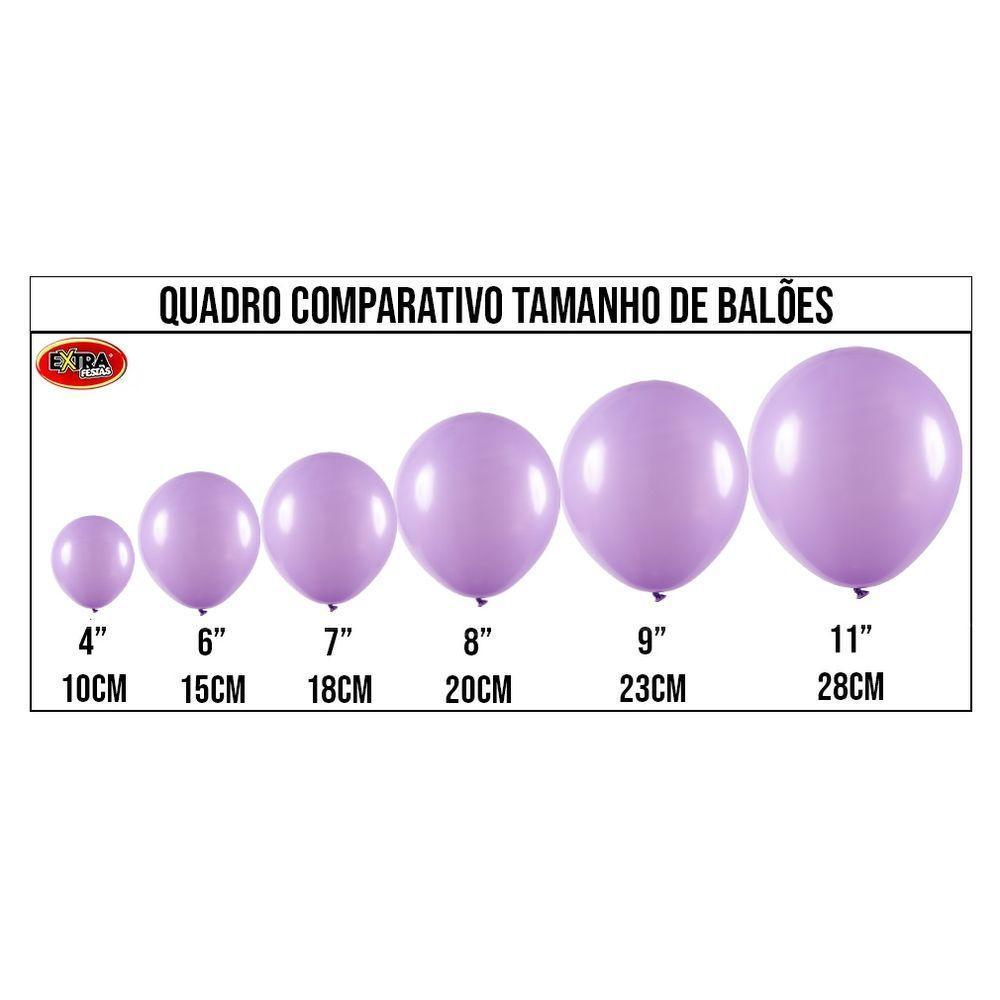 Balão De Látex Lilás - 9 Polegadas - 50 Unidades - 3