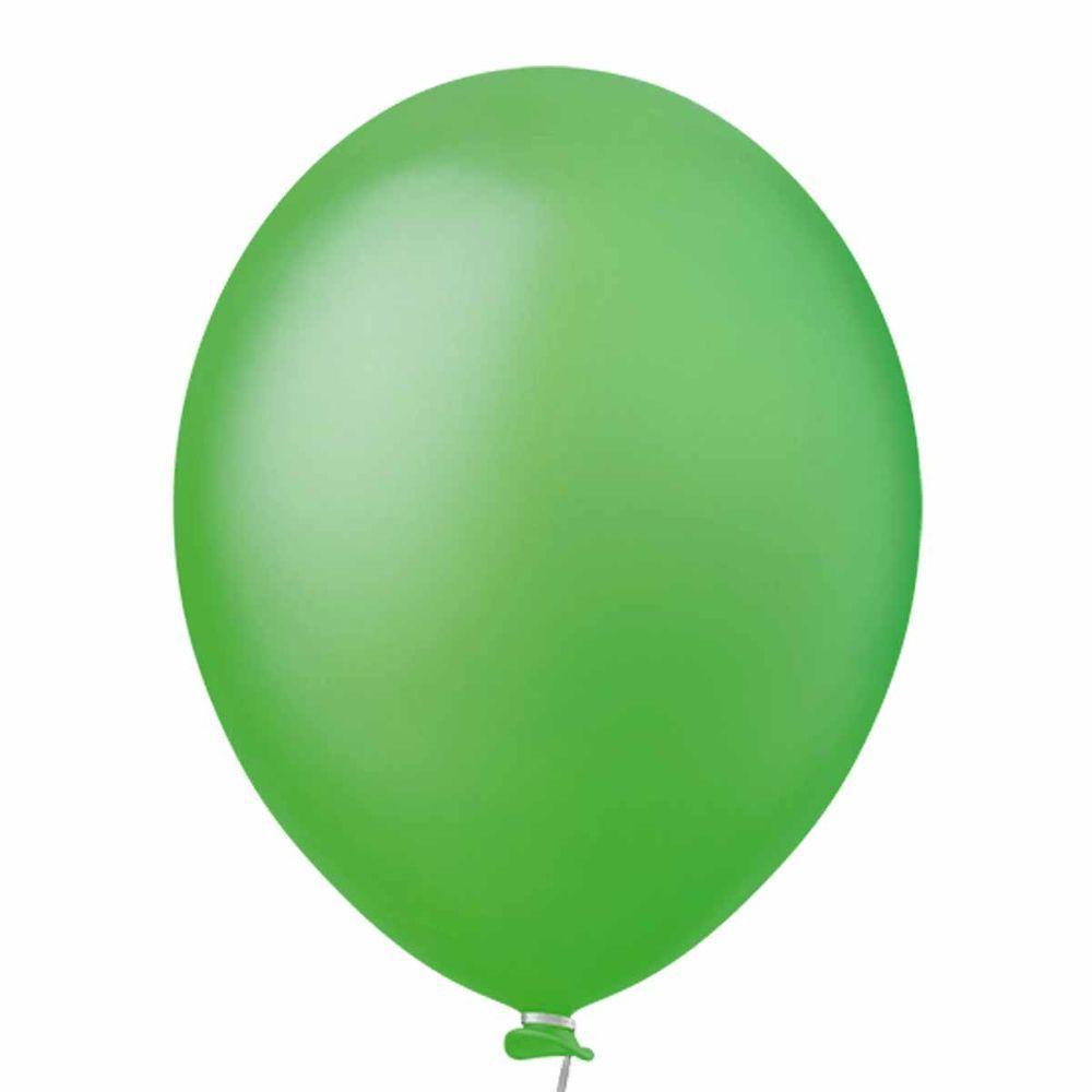 Balão Látex Verde Citrus - 9 Polegadas - 50 Unidades - 1