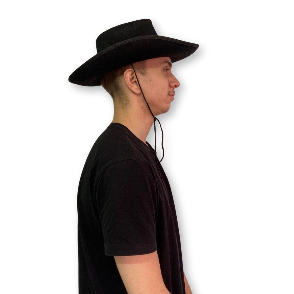 Chapéu De Xerife Preto Com Estrela Para Fantasias - 5