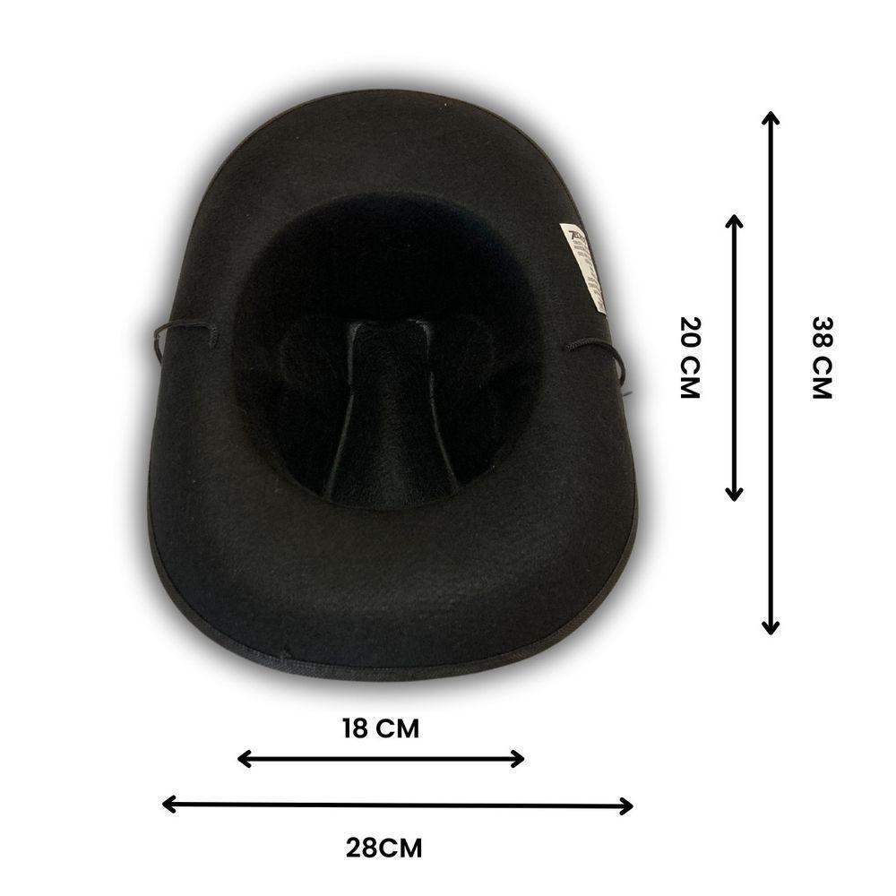 Chapéu De Xerife Preto Com Estrela Para Fantasias - 8