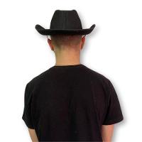 Chapéu De Xerife Preto Com Estrela Para Fantasias - 3