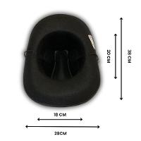 Chapéu De Xerife Preto Com Estrela Para Fantasias - 8