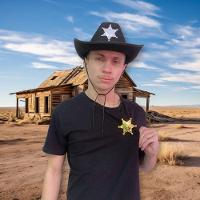 Chapéu De Xerife Preto Com Estrela Para Fantasias - 10