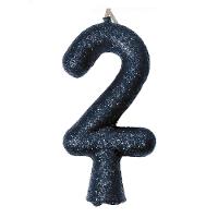 Vela De Aniversário Puro Glitter Preta Modelo 9 - 5