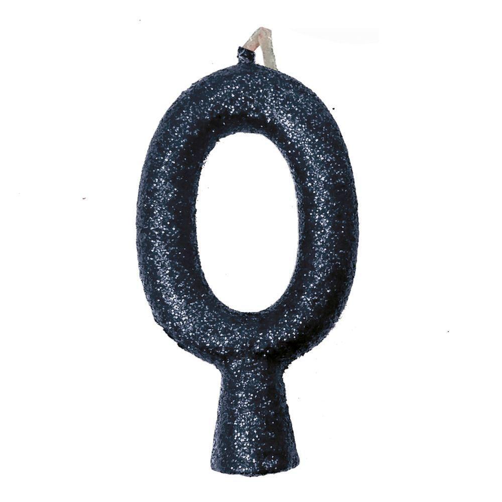 Vela De Aniversário Puro Glitter Preta Modelo 6 - 3