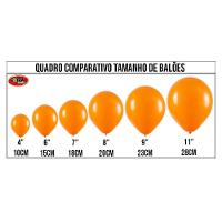 Balão De Látex Laranja - 8 Polegadas - 50 Unidades - 2