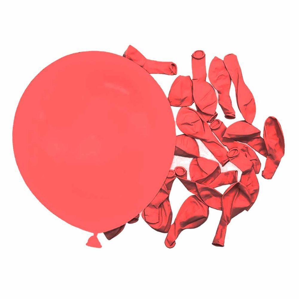 Balão Látex Vermelho - 8 Polegadas - 50 Unidades - 2