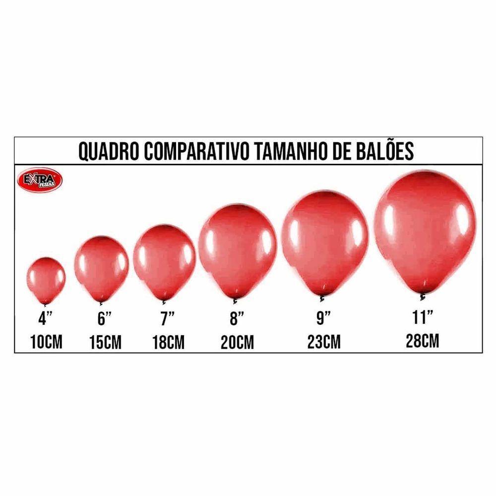 Balão Látex Vermelho - 8 Polegadas - 50 Unidades - 3