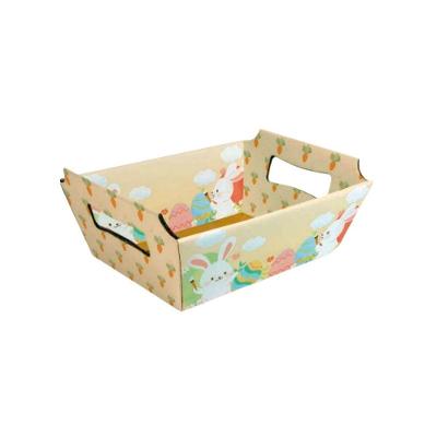 Cestinha De Páscoa Com Alça Estampa Coelhinhos Decoração