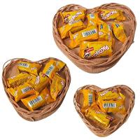 Kit Mini Cestas De Vime Coração Páscoa - 03 Unidades - 1