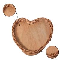 Kit Mini Cestas De Vime Coração Páscoa - 03 Unidades