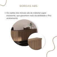 Balcão Para Escritório Atendimento/recepção Em L Nogal/preto - 3