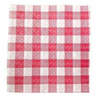 Guardanapo De Papel Xadrez Vermelho 20cm X 21cm - 50 Unidades - 3