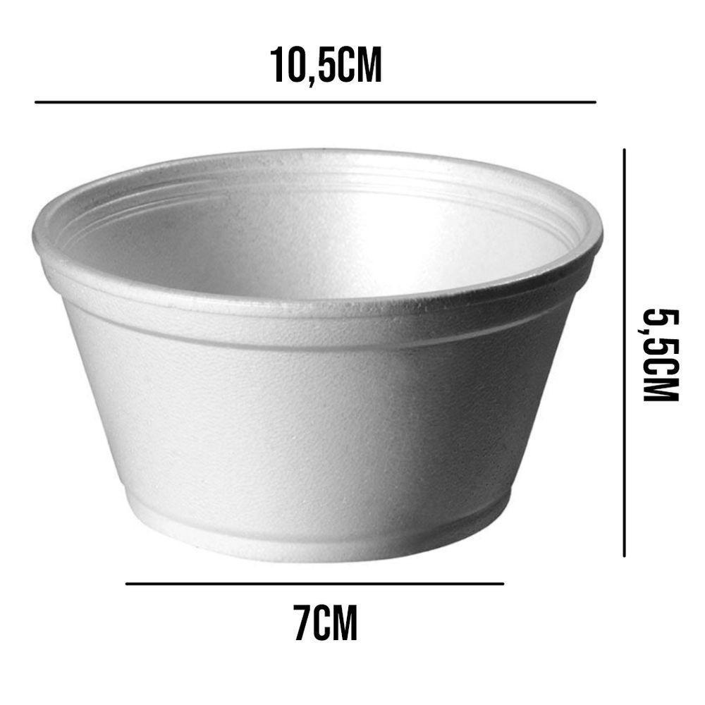Pote De Isopor Descartável - 240ml - 50 Unidades - 4