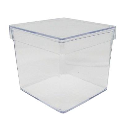 Caixa Acrílica Transparente 5cm X 5cm - 10 Unidades
