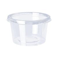 Kit Pote Tampa Plástico Transparente Pp 250ml - 25 Un - 3