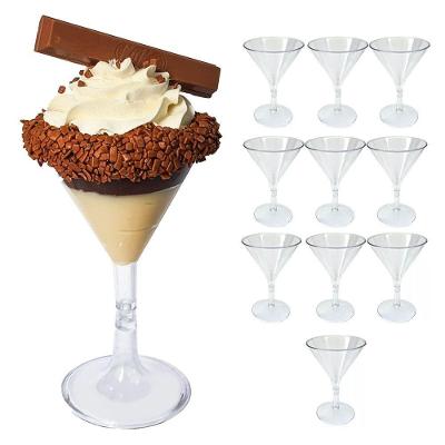 Mini Taça Coquetel Acrílico Transparente - 60ml - 10 Un