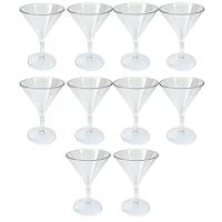 Mini Taça Coquetel Acrílico Transparente - 60ml - 10 Un - 3