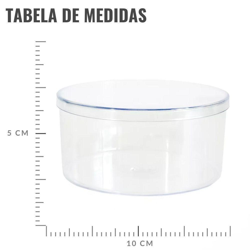 Embalagem Para Bolo De Pote Redonda Transparente 375 Ml - 4