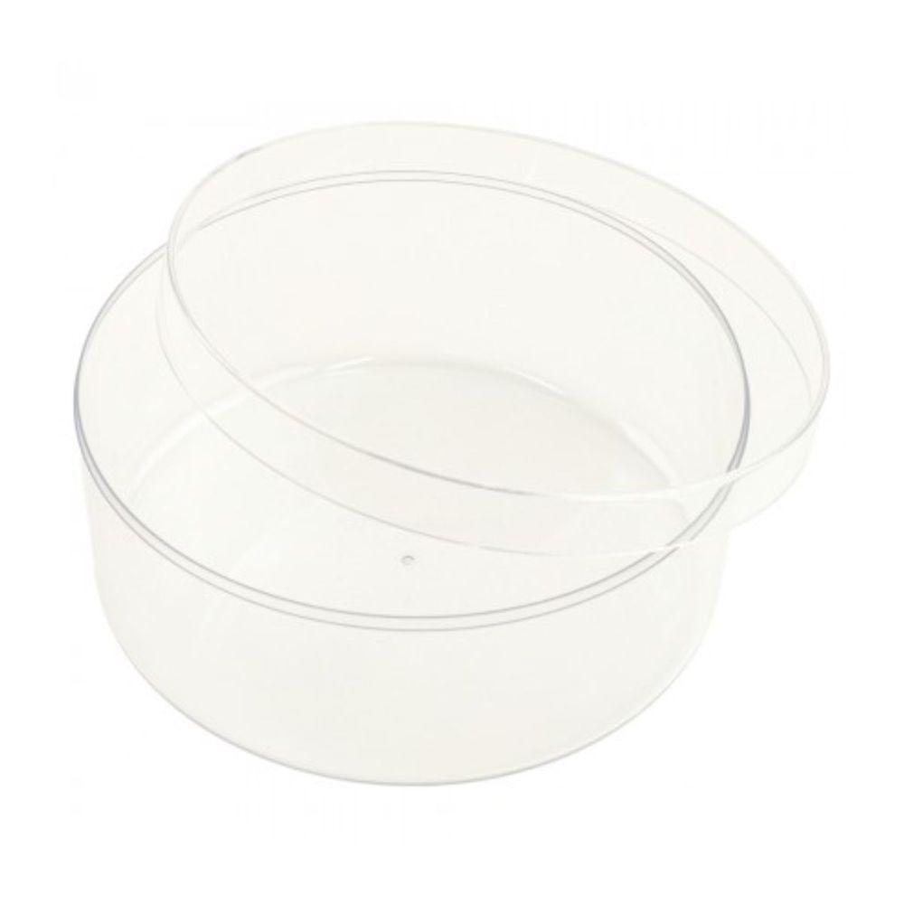 Embalagem Para Bolo De Pote Redonda Transparente 375 Ml - 5