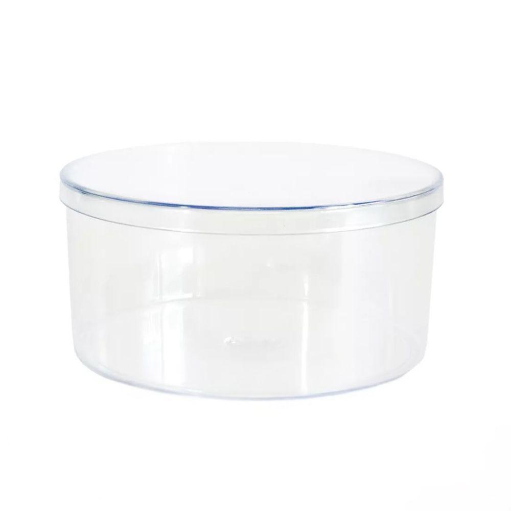 Embalagem Para Bolo De Pote Redonda Transparente 375 Ml - 6