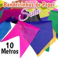 Bandeirinha Festa Junina De Papel Seda - 10 Metros - 9