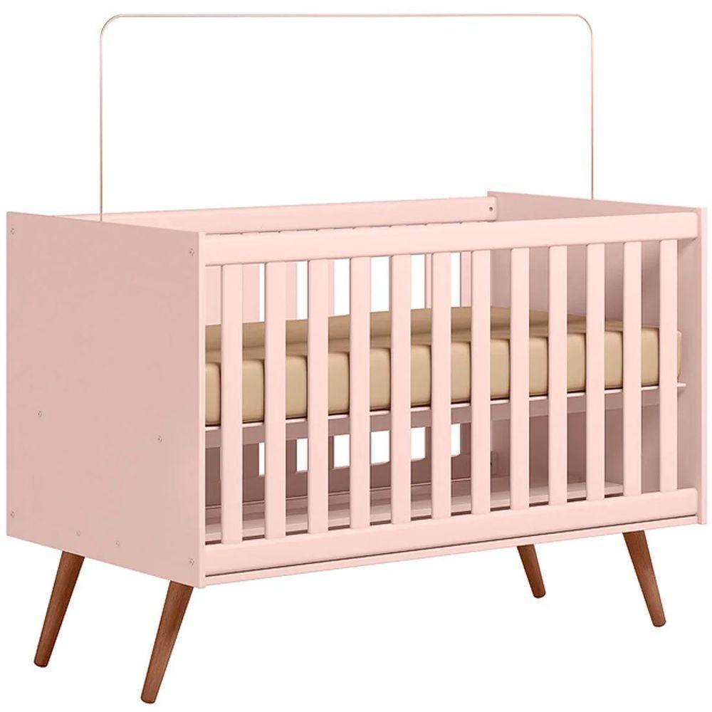 Berço Infantil Mini Cama Mdp/mdf Magia Rosa - 1