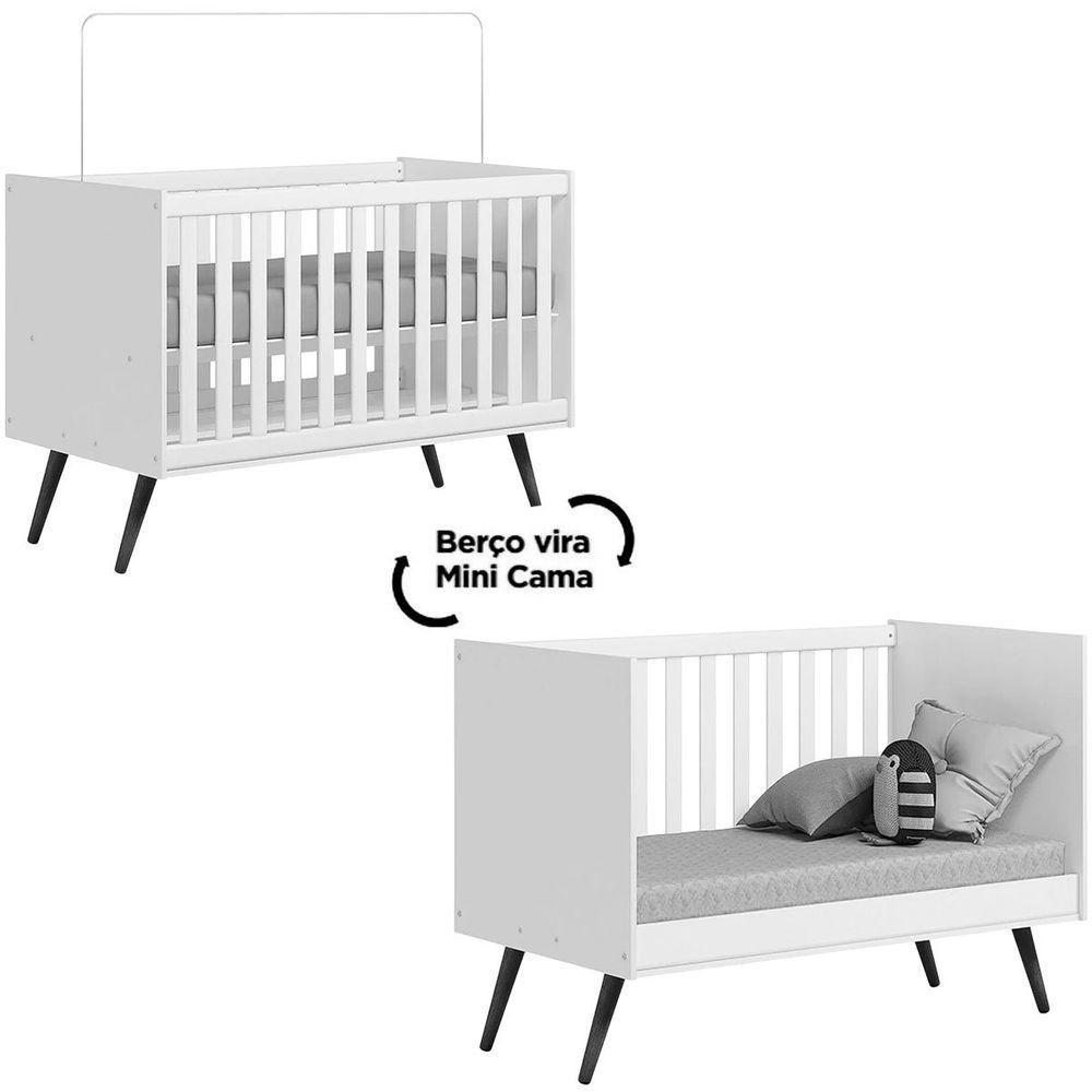 Berço Infantil Mini Cama Mdp/mdf Magia Rosa - 3