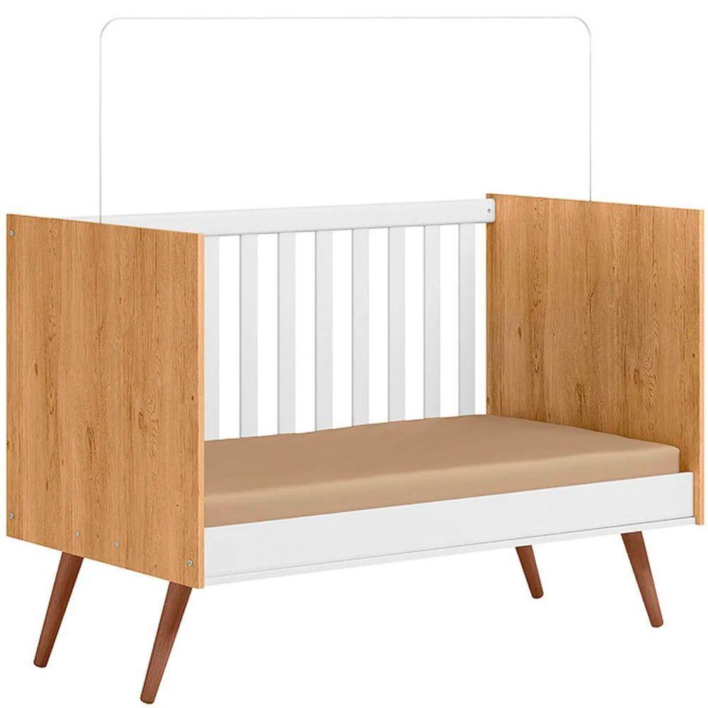 Berço Infantil Mini Cama Mdp/mdf Magia Freijó/branco Acetinado - 4