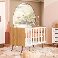 Berço Infantil Mini Cama Mdp/mdf Magia Freijó/branco Acetinado - 6