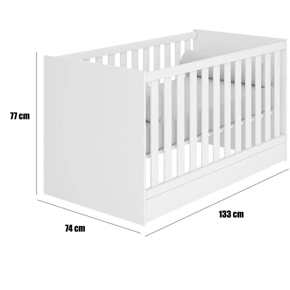 Berço Infantil Mini Cama Mdp Doce Mel Rosa - 3