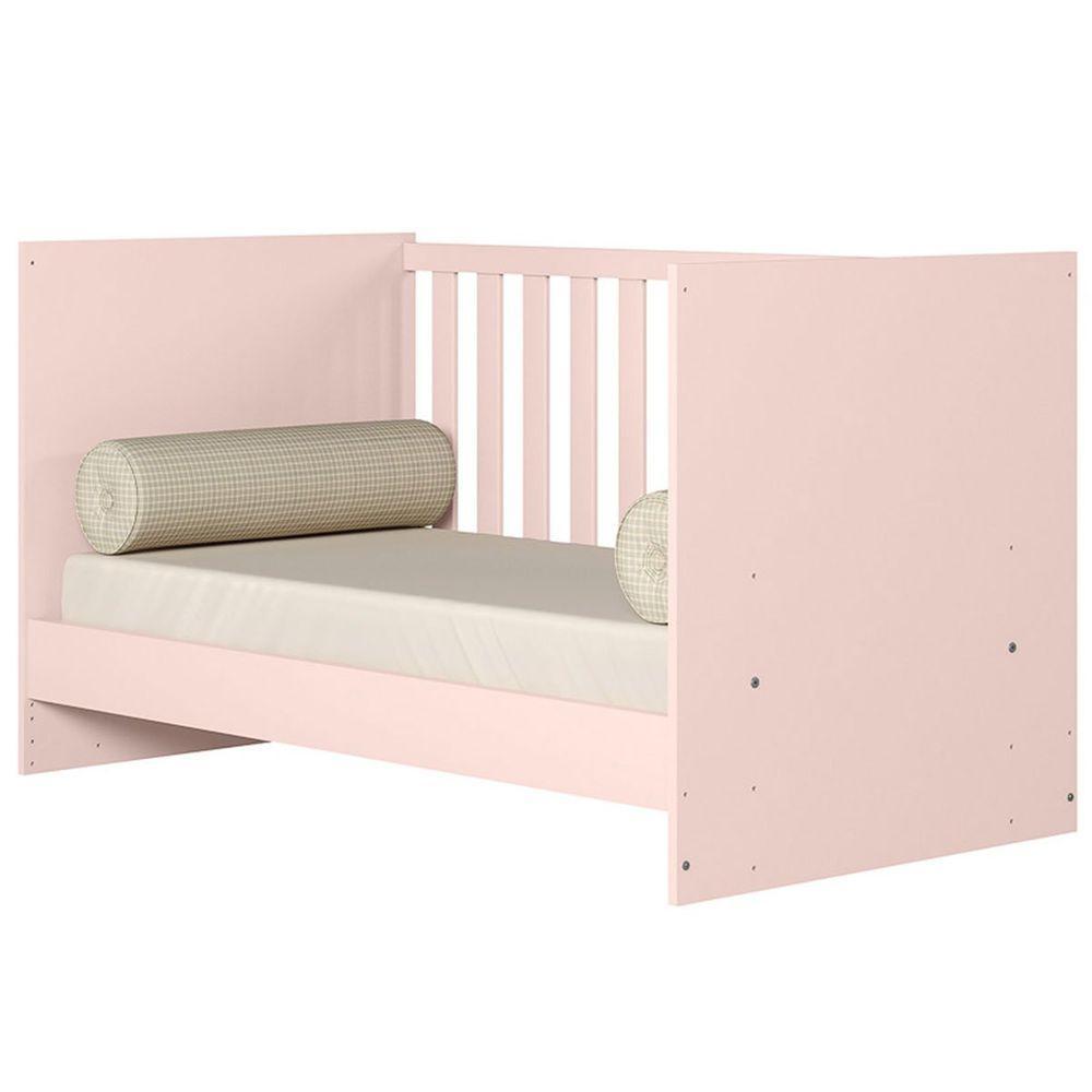 Berço Infantil Mini Cama Mdp Doce Mel Rosa - 5