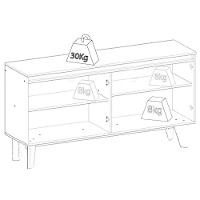 Balcao Buffet 4 Portas 150 Cm Quartzo Off White Nature Henn - 2