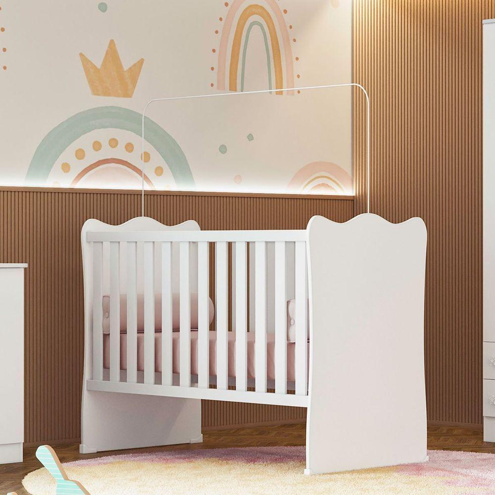 Berço Infantil Mdp Doce Mel Branco - 5