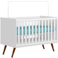 Berço Infantil Mini Cama Mdp/mdf Magia Branco Acetinado - 1