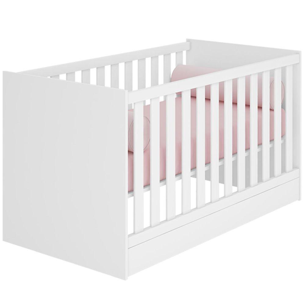 Berço Infantil Mini Cama Mdp Doce Mel Branco - 1