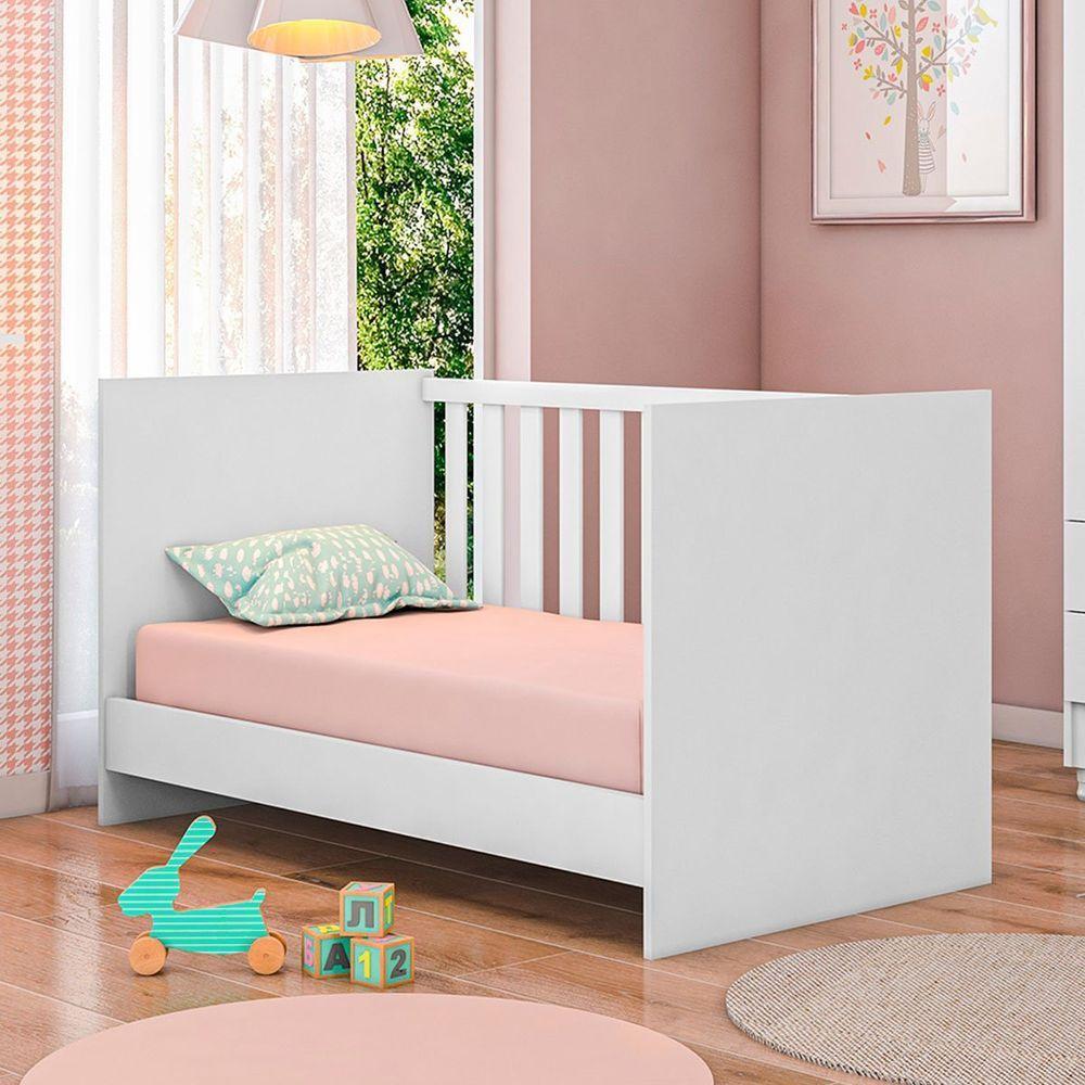 Berço Infantil Mini Cama Mdp Doce Mel Branco - 7
