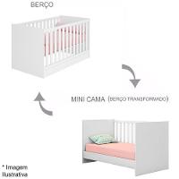 Berço Infantil Mini Cama Mdp Doce Mel Branco - 2