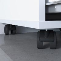 Gaveteiro 4 Gavetas Com Chave E Rodízios Pit Branco - 2